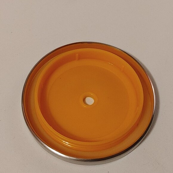 FUN DUNKIN Dunkin Donuts Travel Mug Cold Cup Steel Lid with Straw Orange - Picture 3 of 11